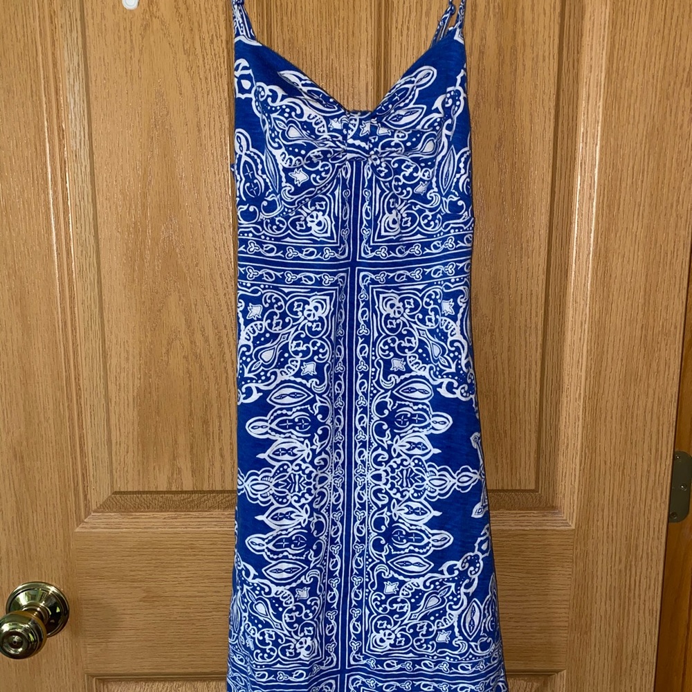 Blue Bandanna Inspired Dress